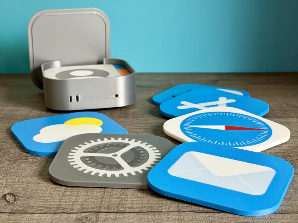 Apple Icon Coaster Set